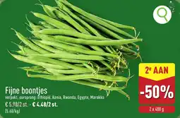 ALDI Fijne Boontjes aanbieding