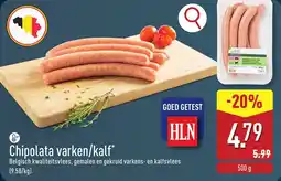ALDI Chipolata Varken / Kalf aanbieding