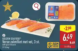 ALDI Golden Seafood Verse Zalmfilet Met Vel aanbieding