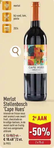 ALDI Merlot Stellenbosch Cape Hues aanbieding