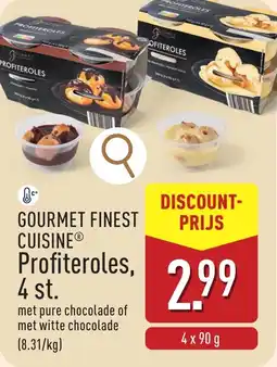 ALDI Gourmet Finest Cuisine Profiteroles aanbieding