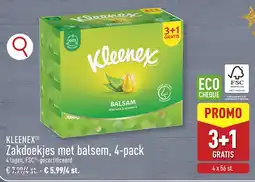 ALDI Kleenex Zakdoekjes met Balsem aanbieding