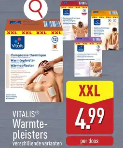 ALDI Vitalis Warmtepleisters XXL aanbieding