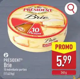 ALDI Président Brie aanbieding
