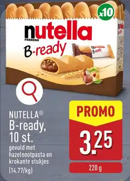 ALDI Nutella B ready aanbieding