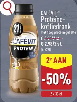 ALDI Cafévit Proteïne Koffiedrank aanbieding