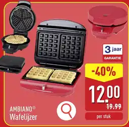 ALDI Ambiano Wafelijzer aanbieding