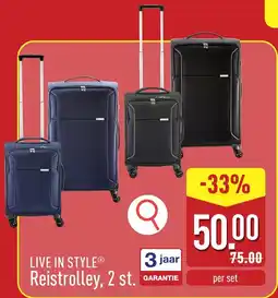 ALDI Live in Style Reistrolley aanbieding