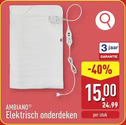 ALDI Ambiano Elektrisch onderdeken aanbieding