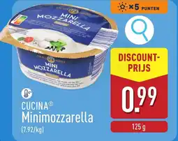 ALDI Cucina Minimozzarella aanbieding