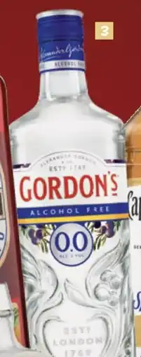 Carrefour Market Gordon's 0,0 % Dry aanbieding
