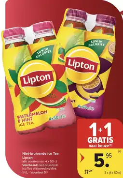 Carrefour Market Niet-bruisende Ice Tea Lipton aanbieding