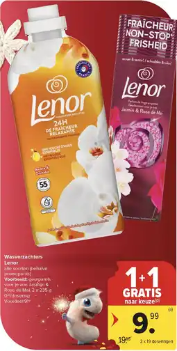 Carrefour Market Wasverzachters Lenor aanbieding