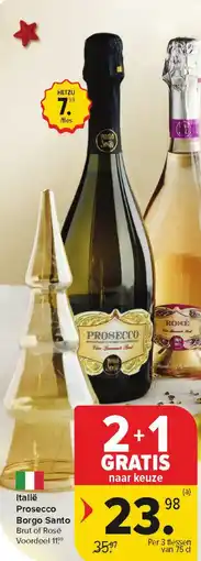 Carrefour Market Italië Prosecco Borgo Santo aanbieding