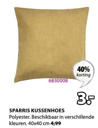 Jysk Sparris kussenhoes aanbieding