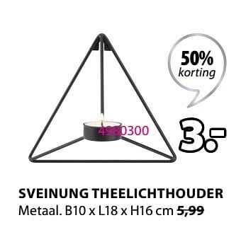 Jysk Sveinung theelichthouder aanbieding
