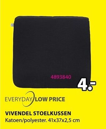 Jysk Vivendel stoelkussen aanbieding