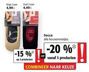 Socca alle kousenvoetjes