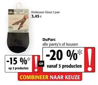 Duparc alle panty`s of kousen