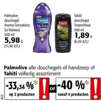 Colruyt Palmolive douchegel Aroma Sensations So Relaxed aanbieding