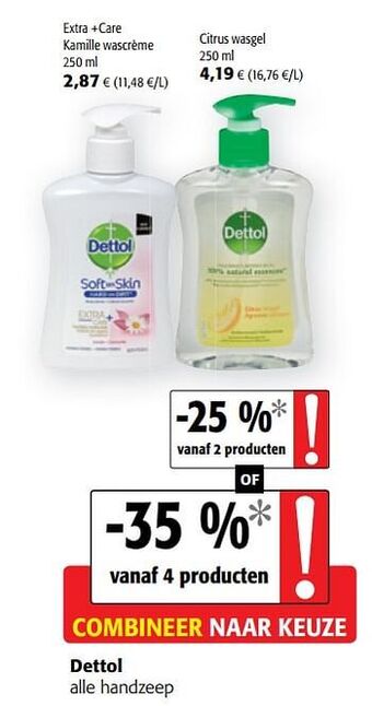 Colruyt Dettol alle handzeep aanbieding