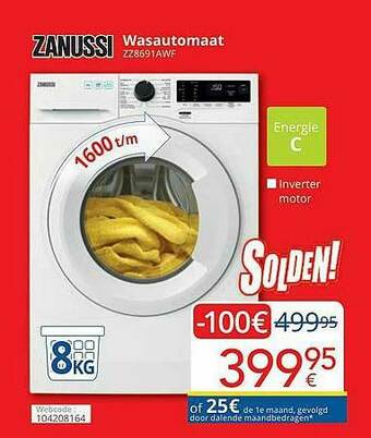 Eldi Zanussi Wasautomaat aanbieding