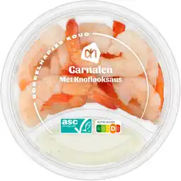 Albert Heijn AH Garnalen met knoflooksaus aanbieding