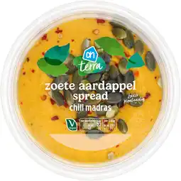 Albert Heijn AH Terra Plantaardig zoet aardappel spread madras aanbieding