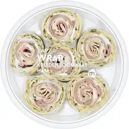 Albert Heijn AH Tapas wrap kruidenroomkaas ham aanbieding