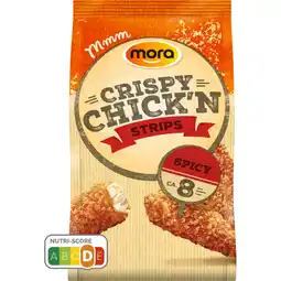 Albert Heijn Mora Crispy chick'n spicy strips aanbieding
