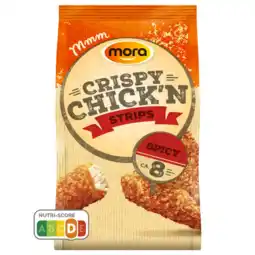 Albert Heijn Mora Crispy chick'n spicy strips aanbieding