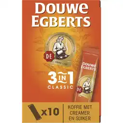 Albert Heijn Douwe Egberts 3-in-1 classic oploskoffie aanbieding