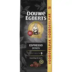 Albert Heijn Douwe Egberts Espresso koffiebonen voordeelpak aanbieding