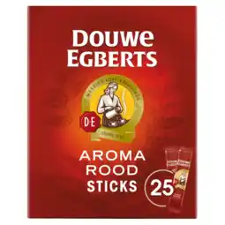 Albert Heijn Douwe Egberts Aroma rood sticks oploskoffie aanbieding