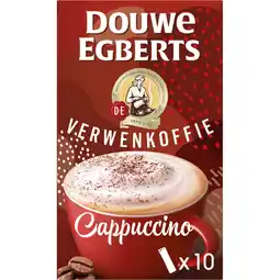 Albert Heijn Douwe Egberts Verwenkoffie cappuccino oploskoffie aanbieding