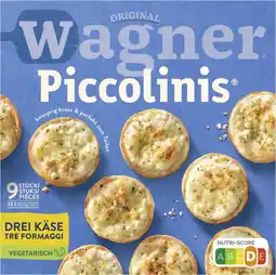 Albert Heijn Wagner Piccolinis mini pizza 3 soorten kaas aanbieding