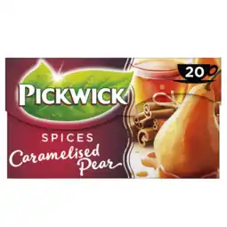 Albert Heijn Pickwick Spices caramelised pear zwarte thee aanbieding