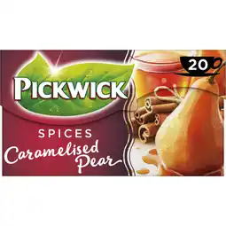 Albert Heijn Pickwick Spices caramelised pear zwarte thee aanbieding