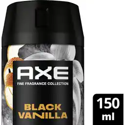 Albert Heijn Axe Black vanilla deodorant bodyspray aanbieding