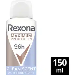 Albert Heijn Rexona Maximum protection clean scent spray aanbieding