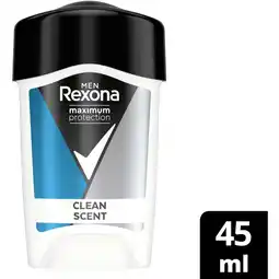 Albert Heijn Rexona Men maxpro clean anti-transpirant stick aanbieding