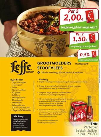 Intermarché Leffe Winterbier Belgisch Abdijbier aanbieding