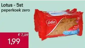 Peltri Lotus Peperkoek Zero aanbieding