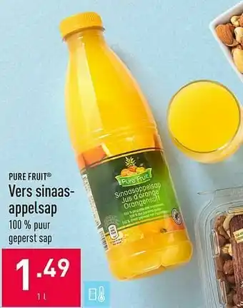ALDI Vers sinaasppelsap aanbieding