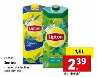 Lidl Ice tea aanbieding