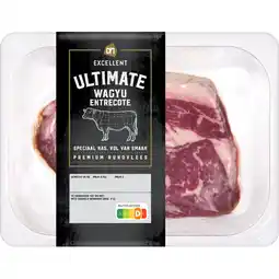 Albert Heijn AH Excellent Wagyu entrecote bel aanbieding