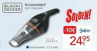 Eldi Black + decker kruimeldief nvc115bjl-qw aanbieding
