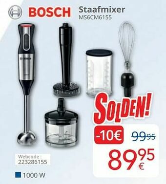Eldi Bosch staafmixer ms6cm6155 aanbieding