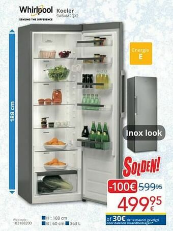 Eldi Whirlpool koeler sw8am2qx2 aanbieding