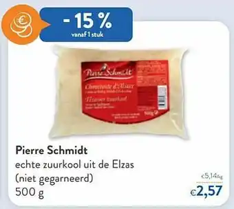 OKay Pierre schmidt echte zuurkool uit de elzas niet gegarneerd aanbieding